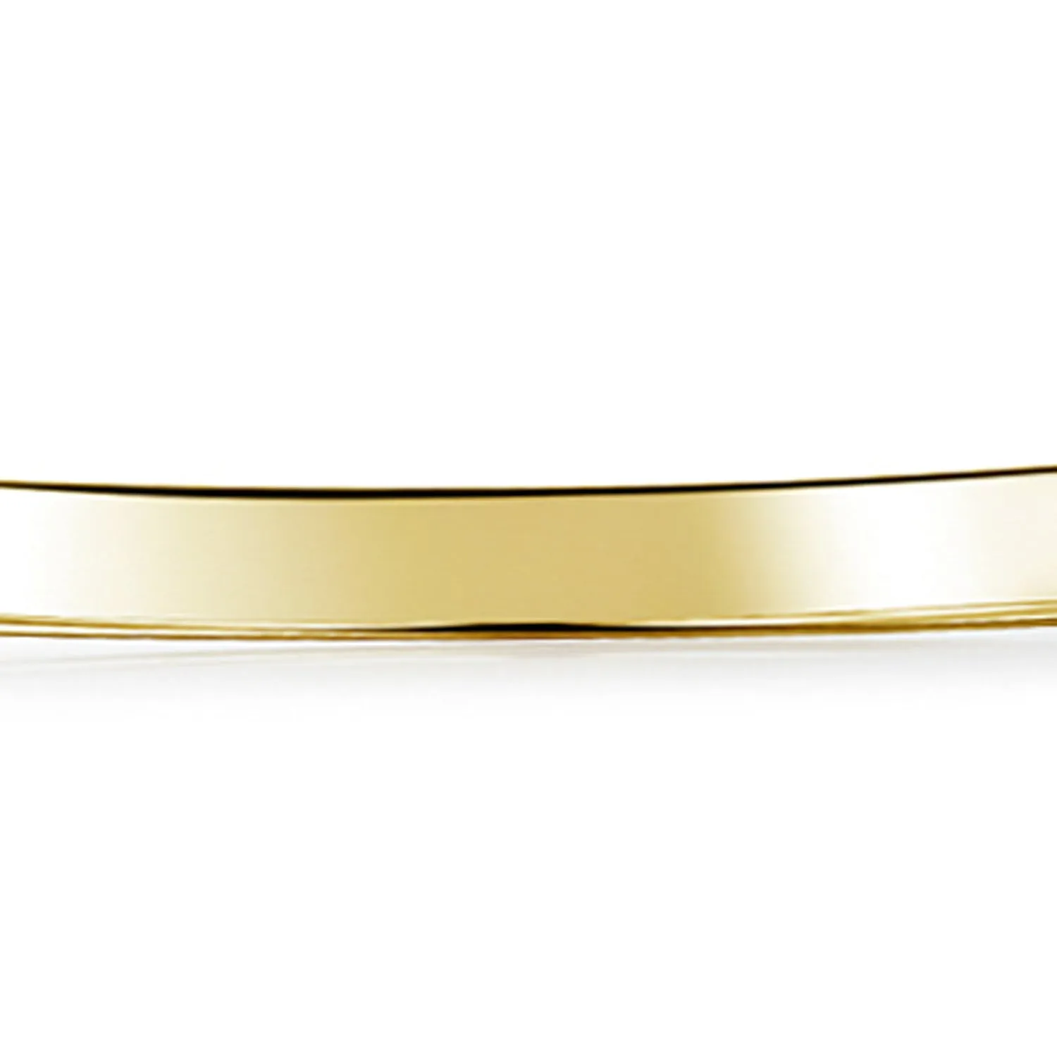 14k Gold Plated Sterling Silver Heart Infinity Bangle Bracelet - Love & Luck