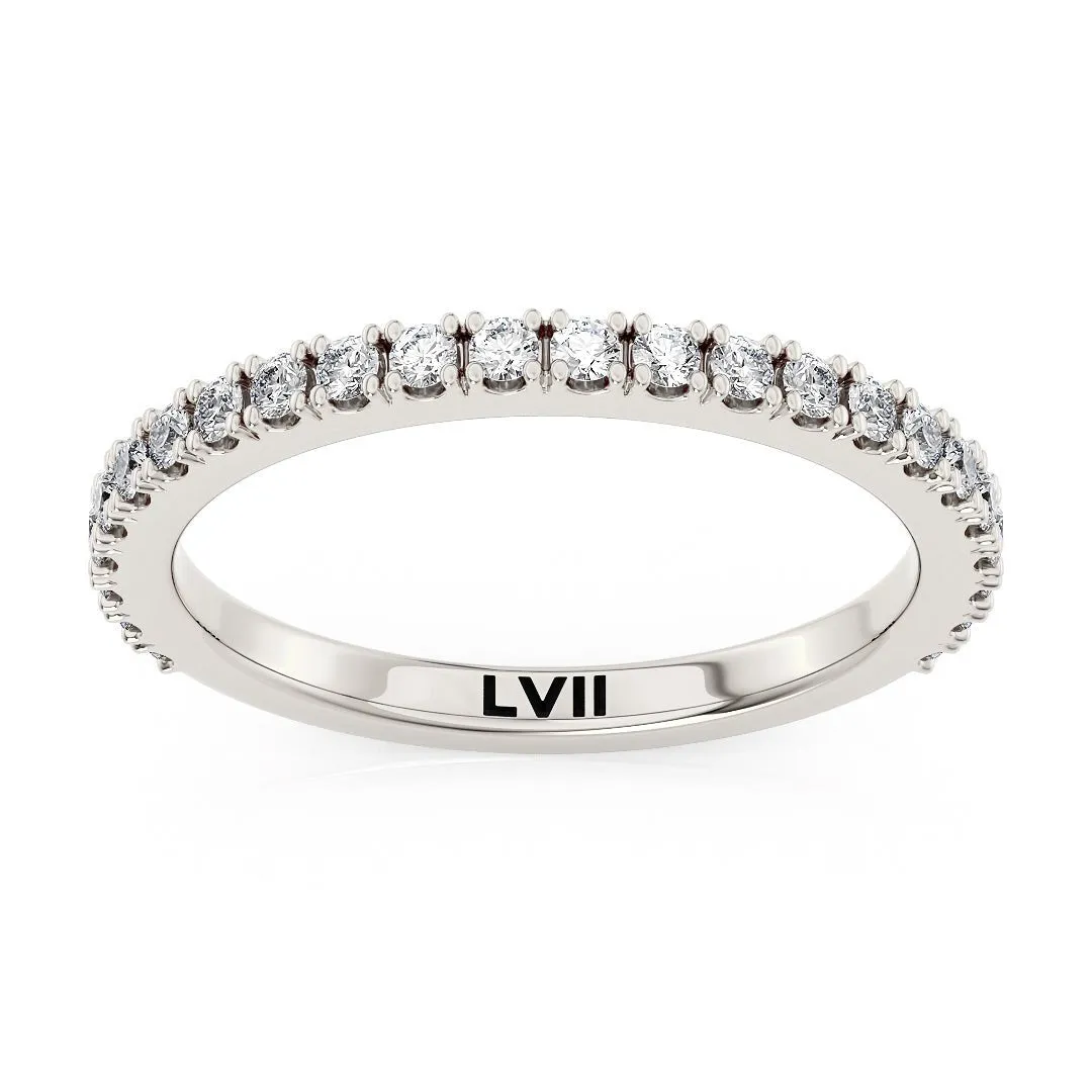 2mm Dainty Diamond Wedding Bands - The Amsterdam Wedding Band