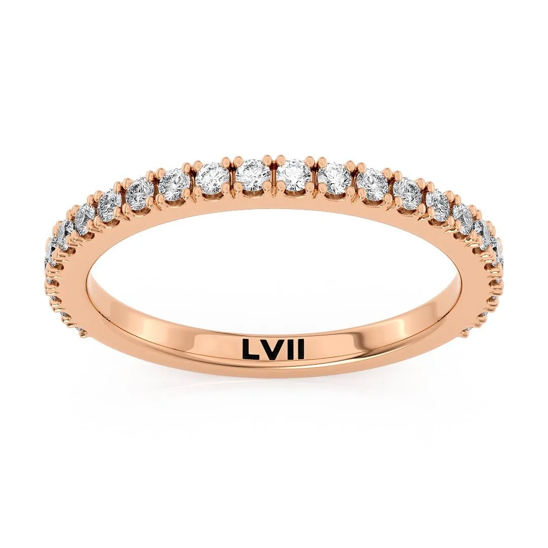 2mm Dainty Diamond Wedding Bands - The Amsterdam Wedding Band