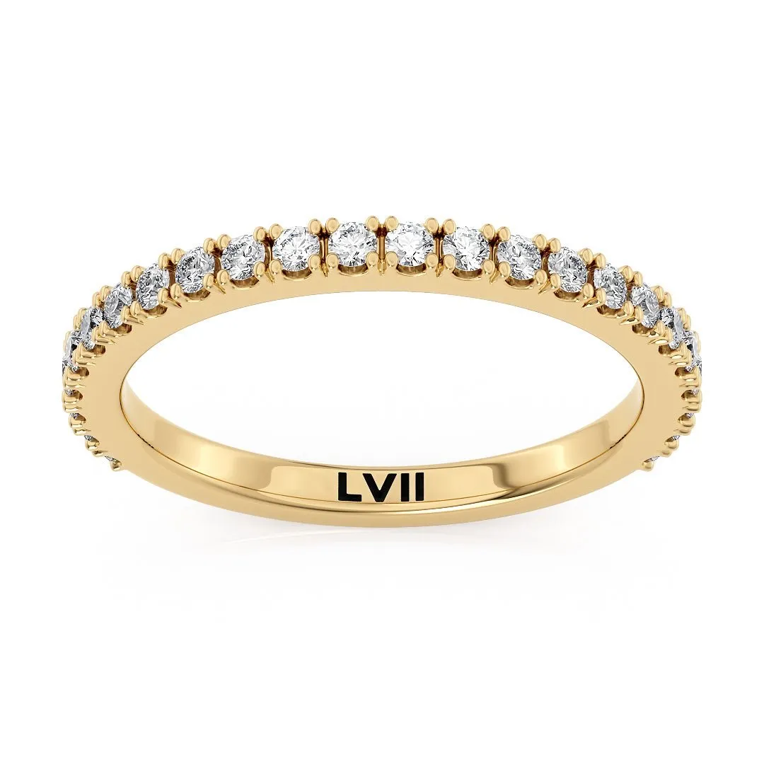 2mm Dainty Diamond Wedding Bands - The Amsterdam Wedding Band