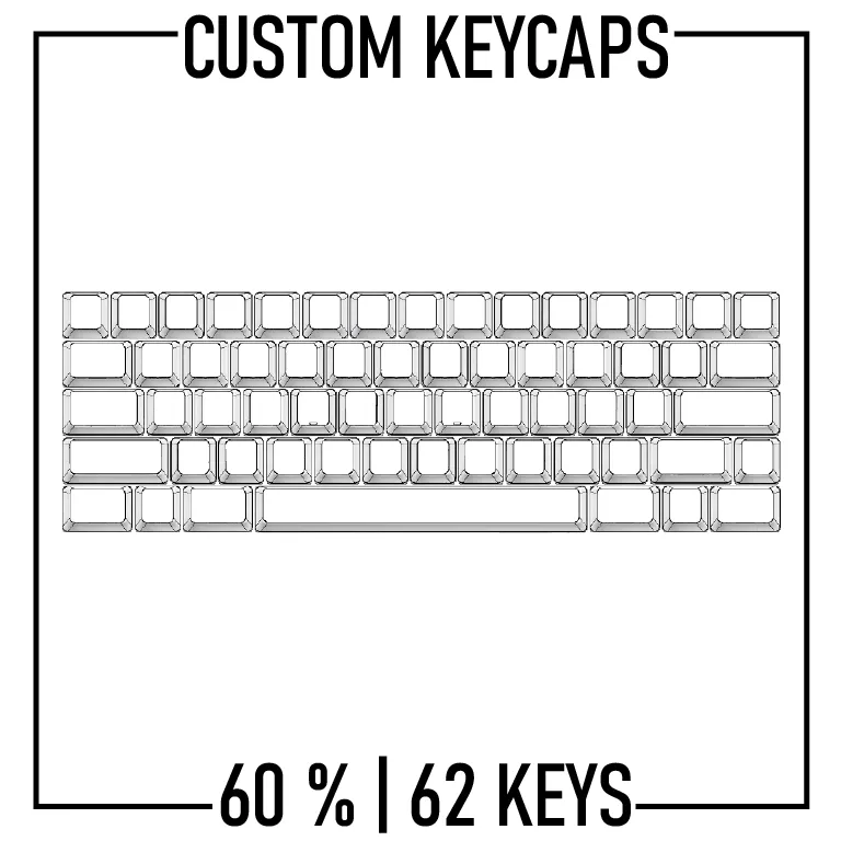 60% Keyboard Custom Keycaps ( ANSI | 62 Keys )