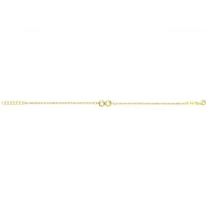 9ct Yellow Gold Infinity Bracelet NK403B