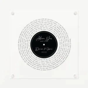 Acrylic Vinyl Record | Style 1