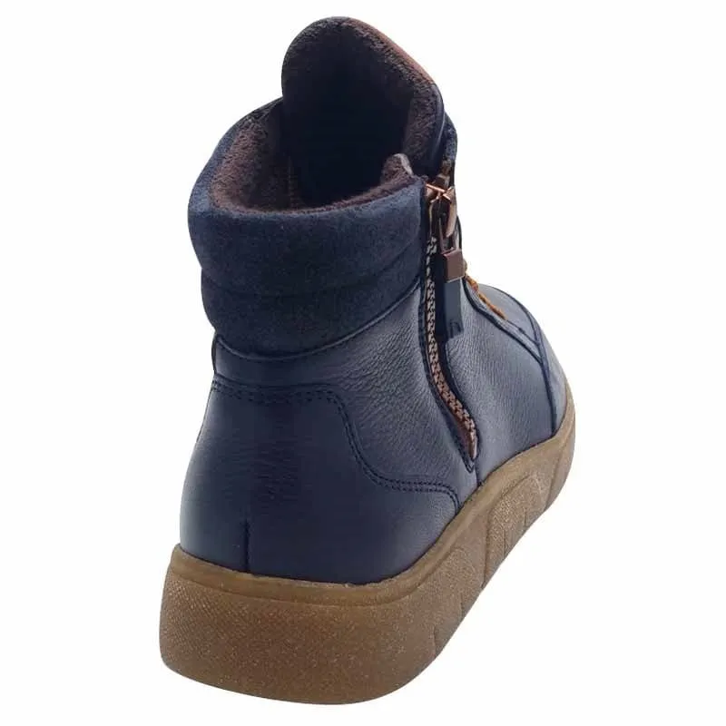 Ara Womens Navy Smart Casual Boot  12-24451-90