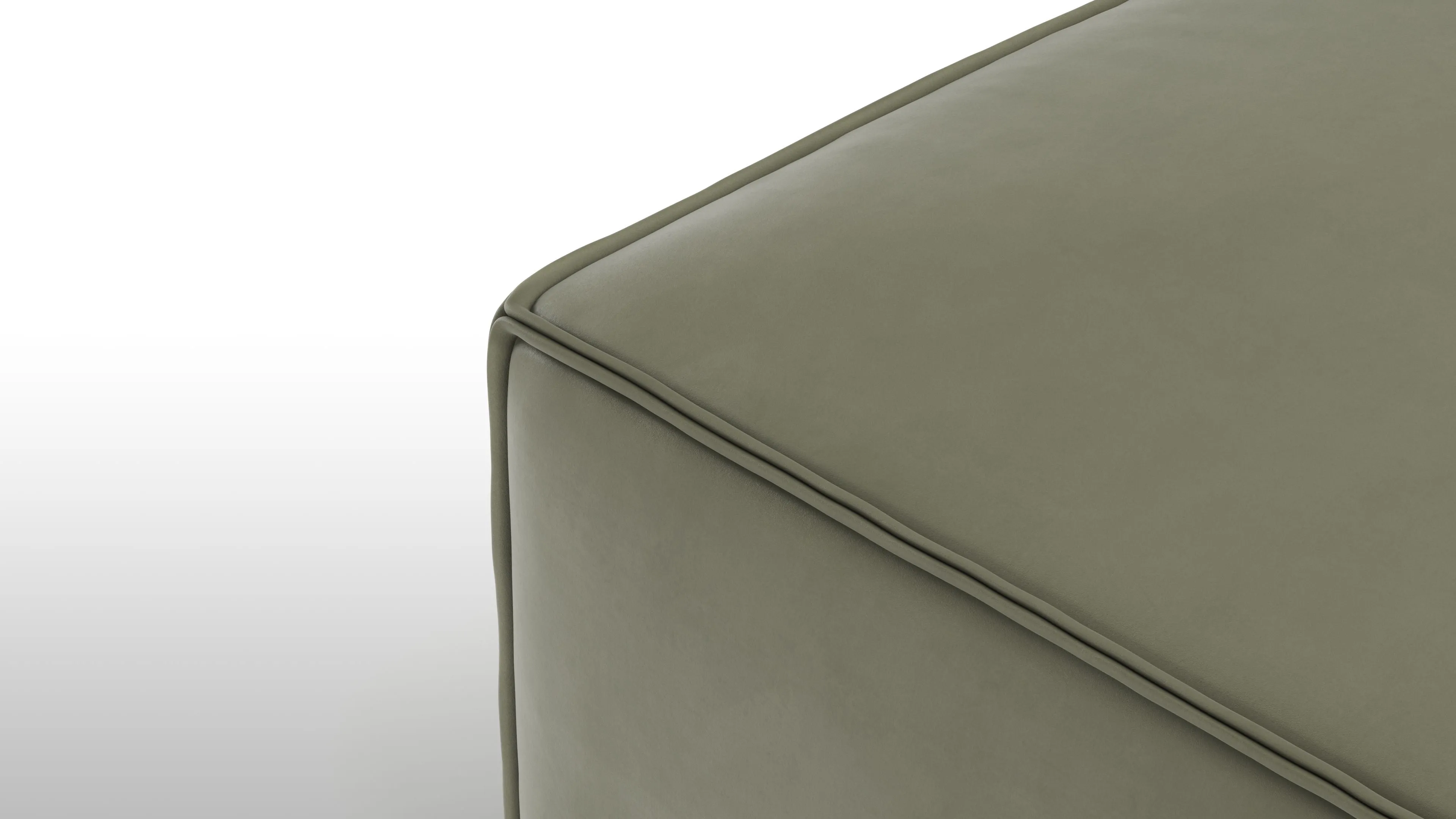 Arles - Arles Module, Ottoman, Sage Vegan Suede