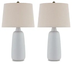 Avianic - White - Ceramic Table Lamp (Set of 2)