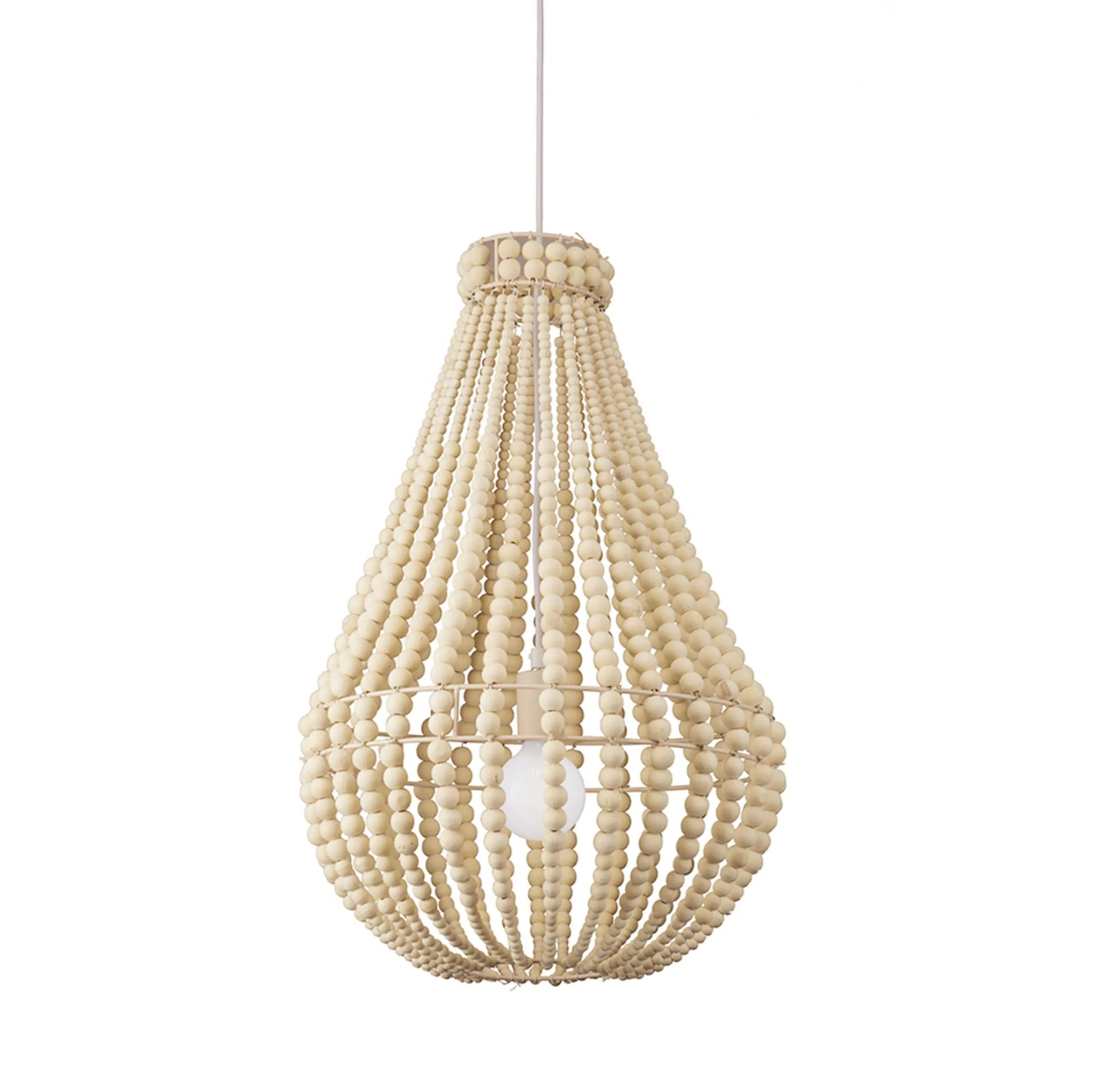 Beaded Chandelier Natural