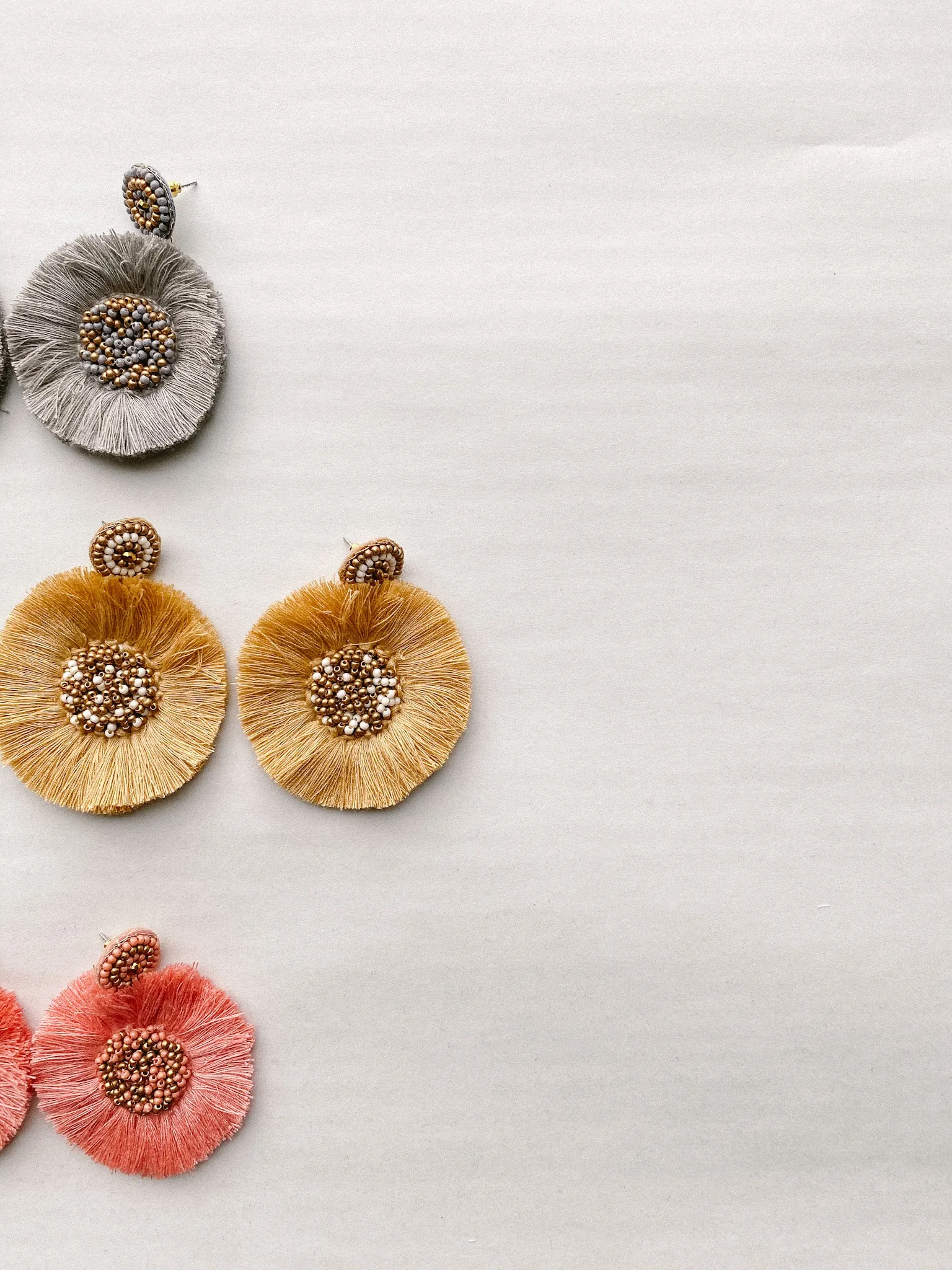 Beaded Tassel Earrings