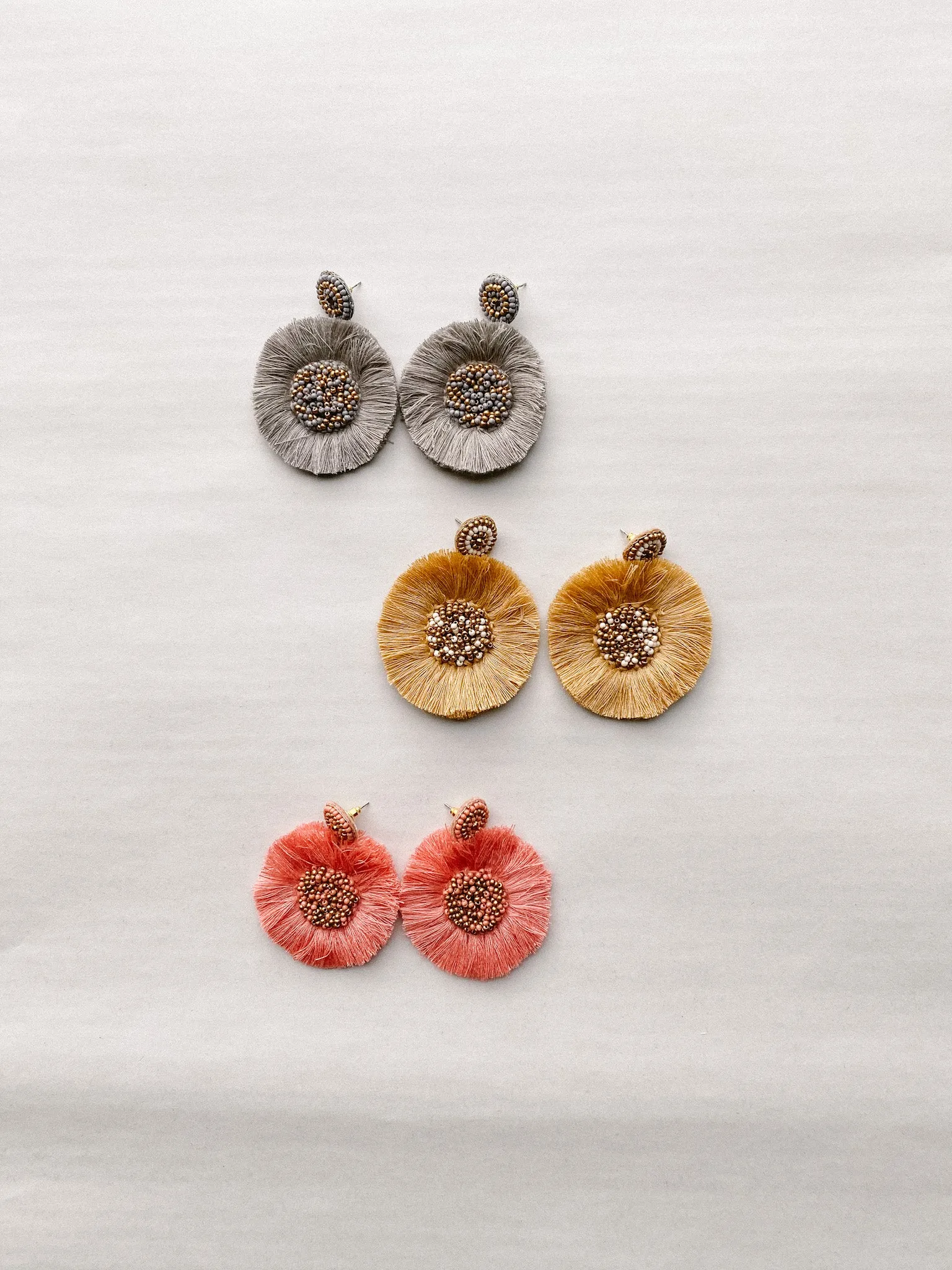 Beaded Tassel Earrings