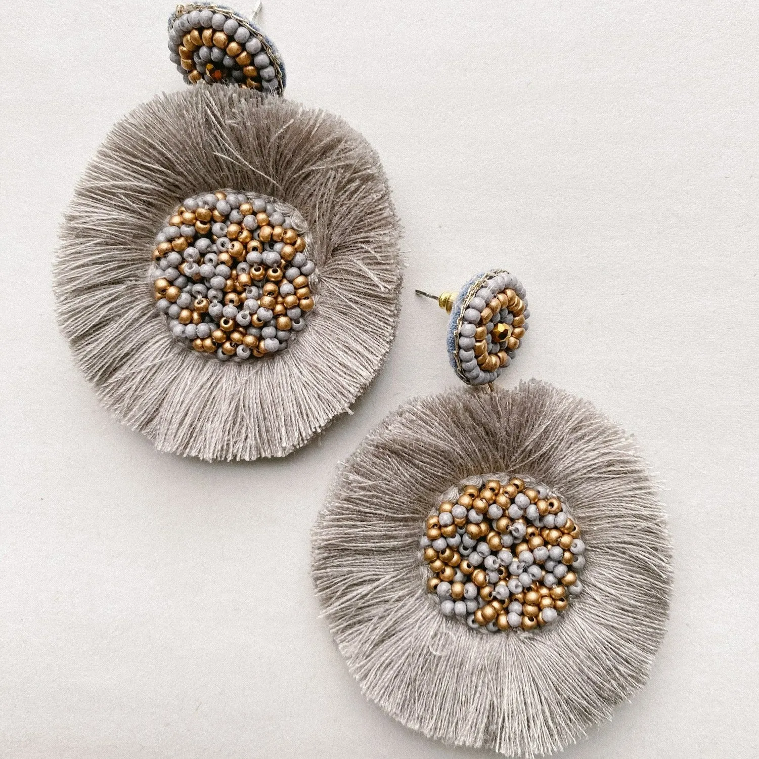 Beaded Tassel Earrings