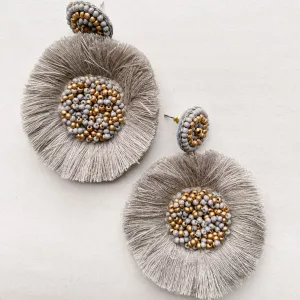 Beaded Tassel Earrings
