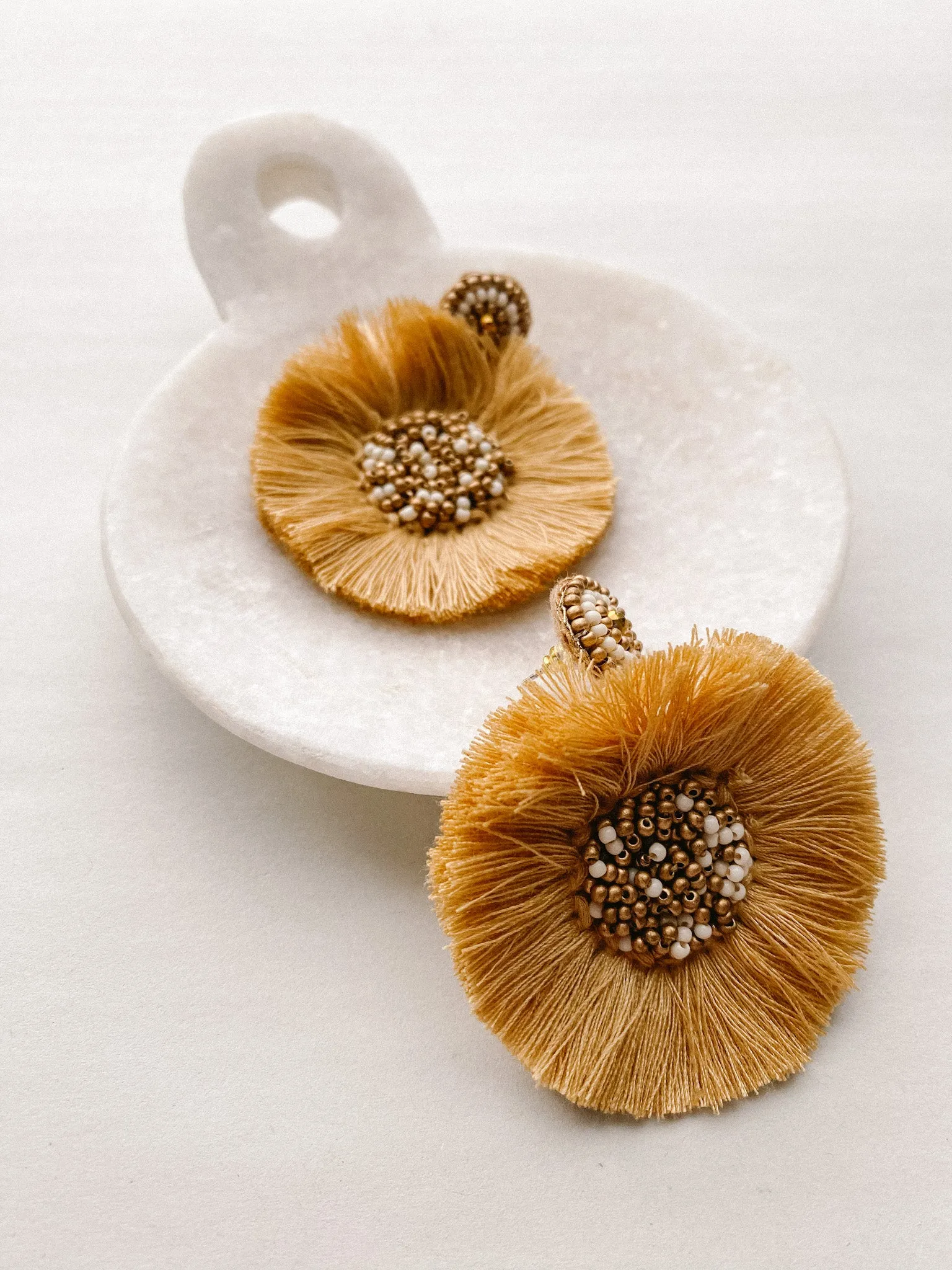 Beaded Tassel Earrings