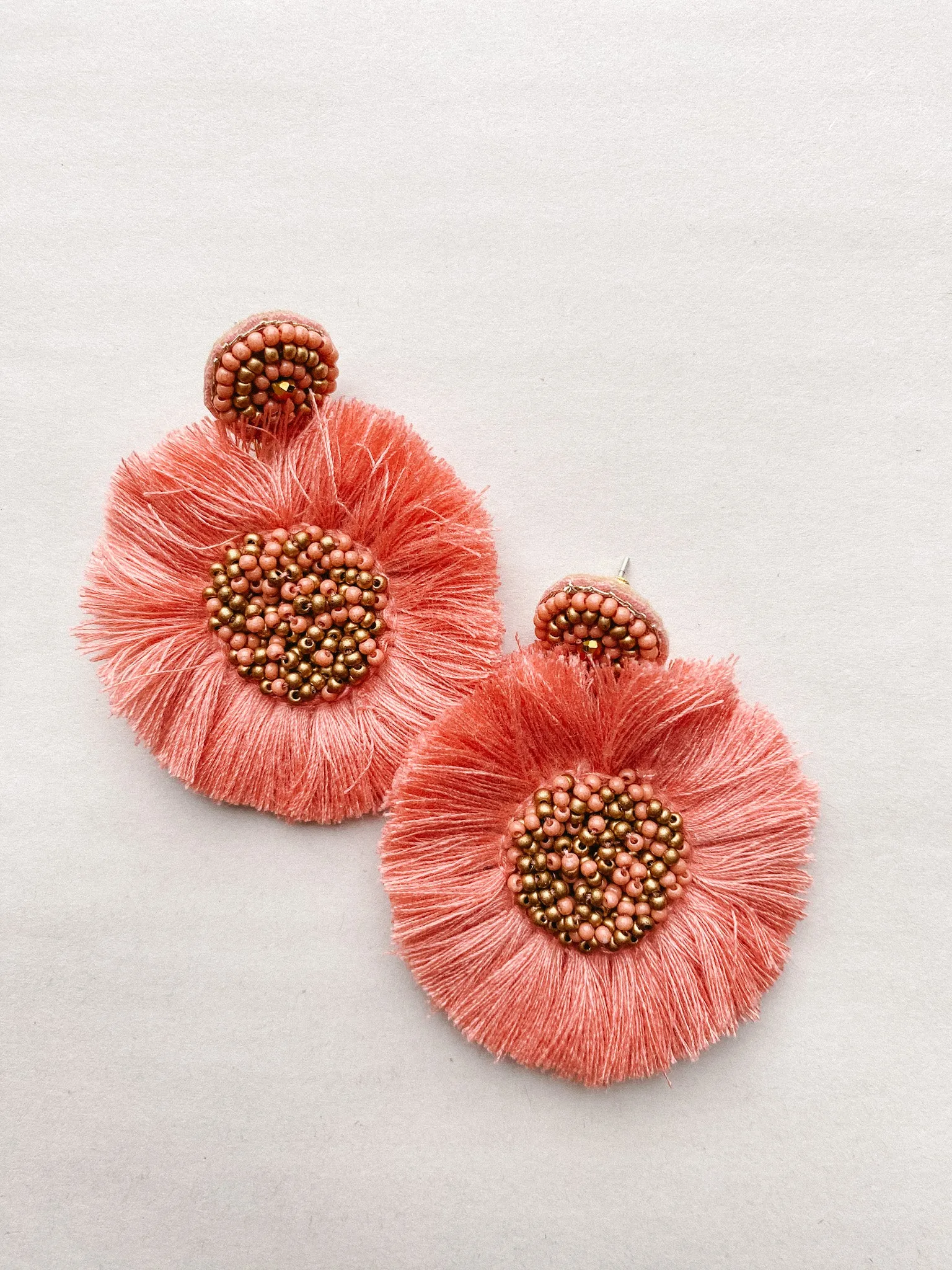 Beaded Tassel Earrings