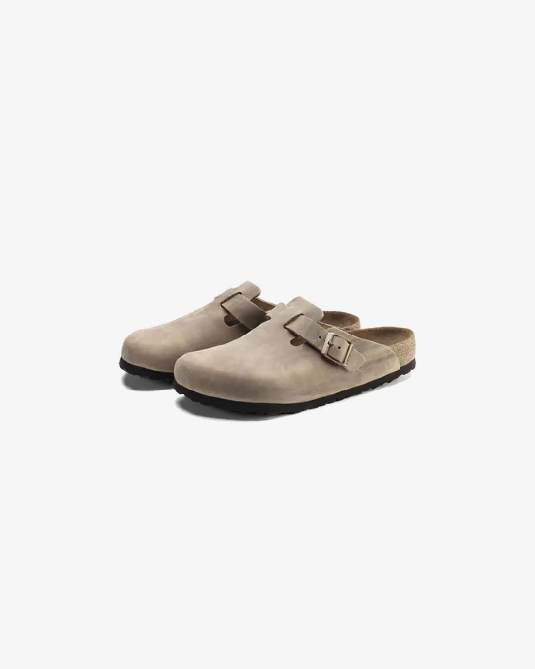 Birkenstock Boston leather 'Tobacco Brown' Slippers