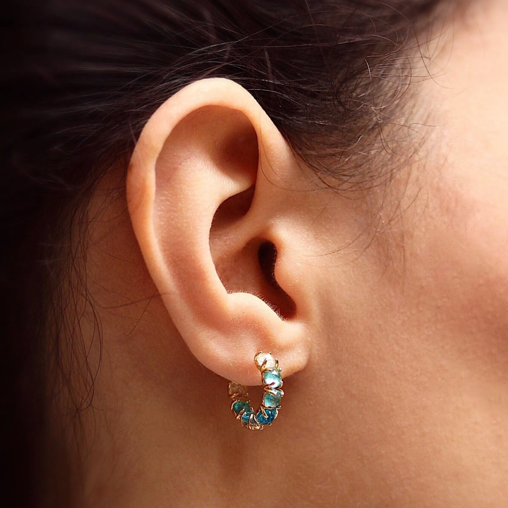 Birthstone Huggies