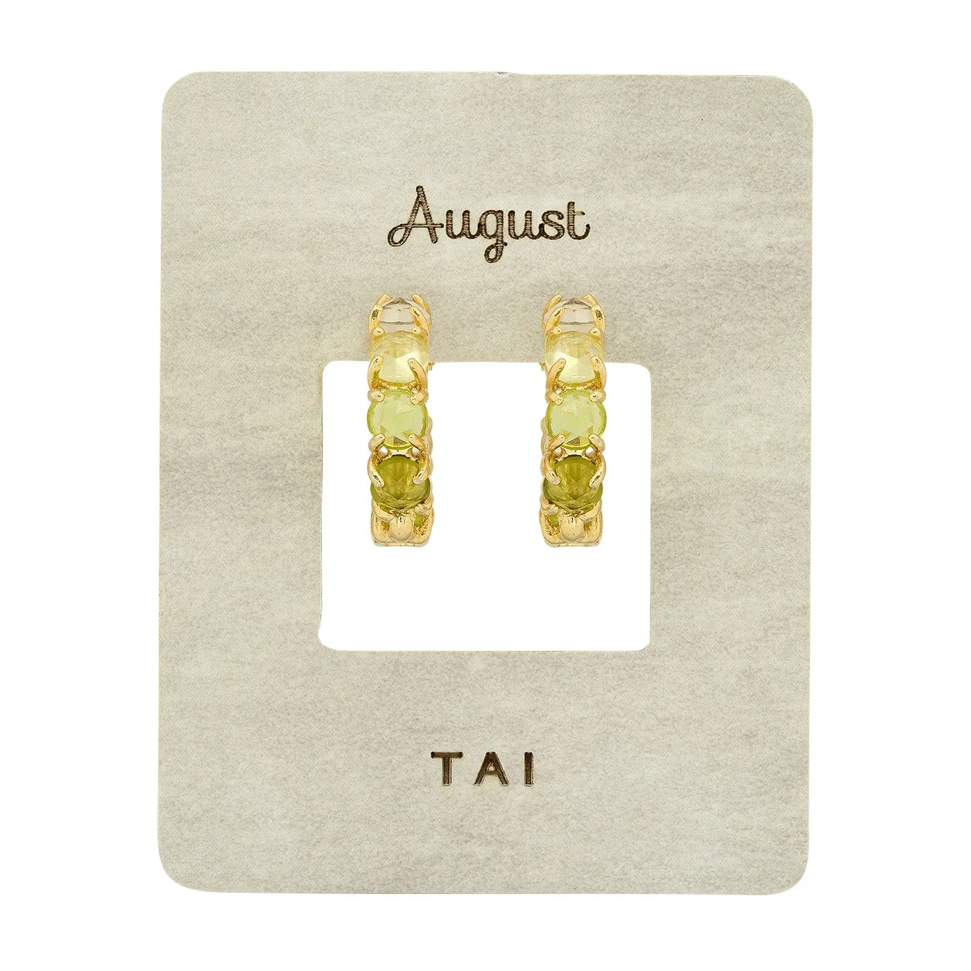 Birthstone Huggies