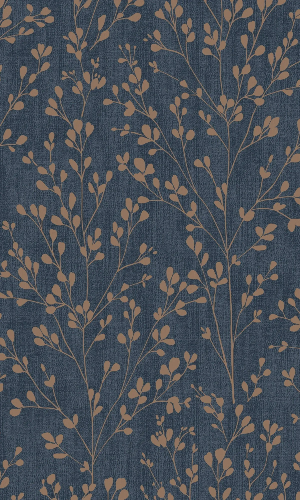 Blue Minimalist Tropical Leaves Wallpaper R9317