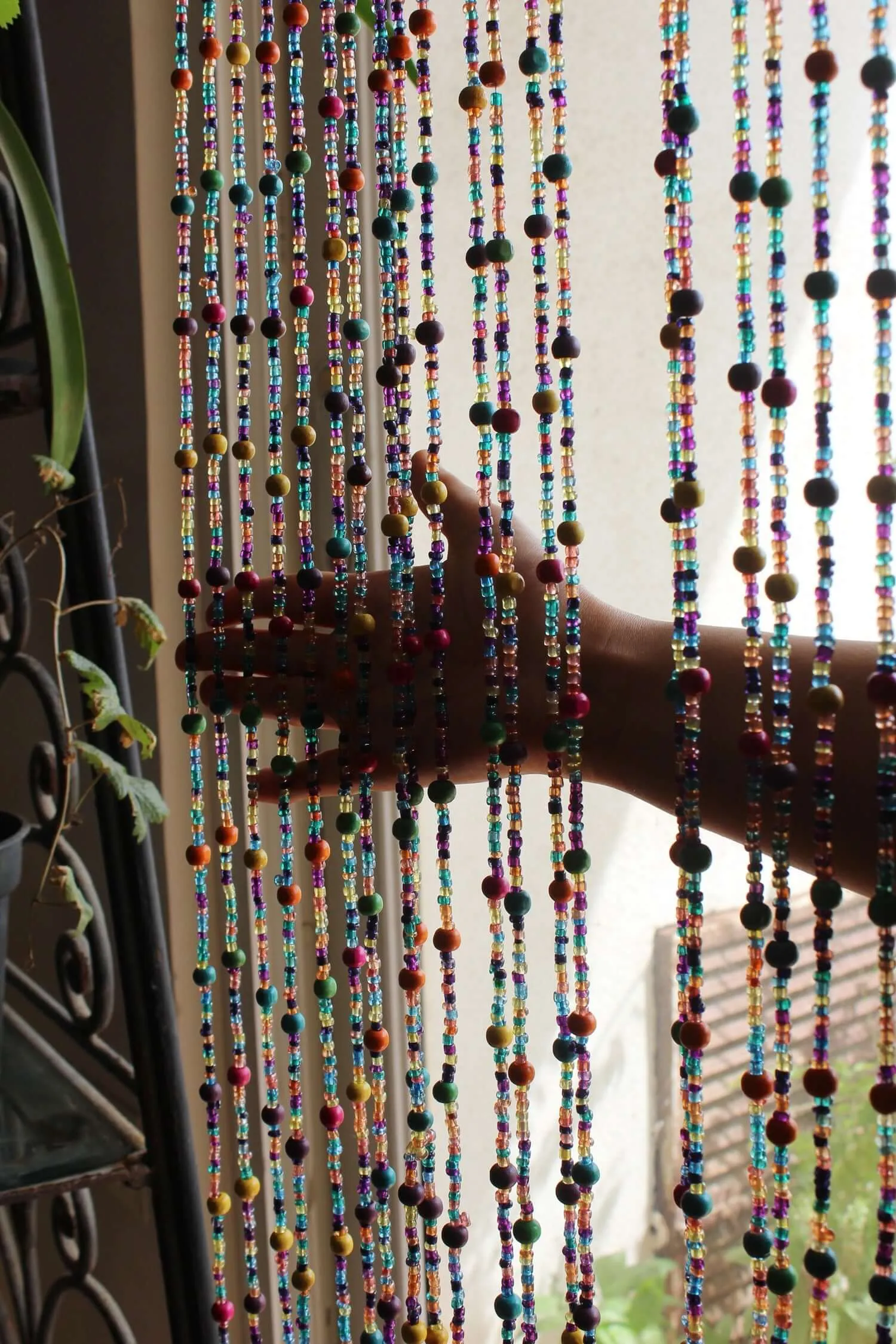 Bohemian Beaded Garland with Bells