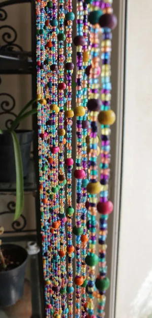 Bohemian Beaded Garland with Bells