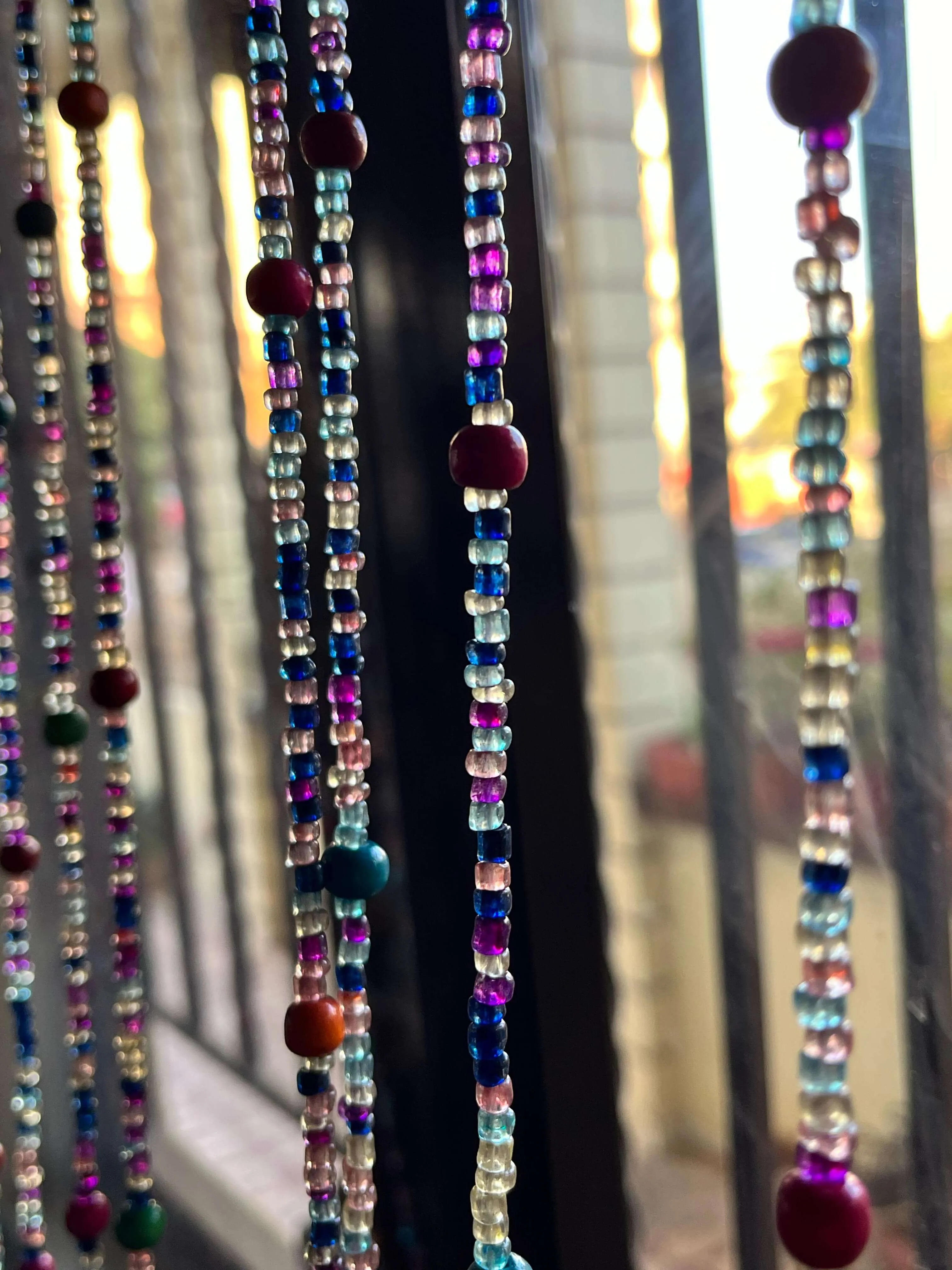 Bohemian Beaded Garland with Bells