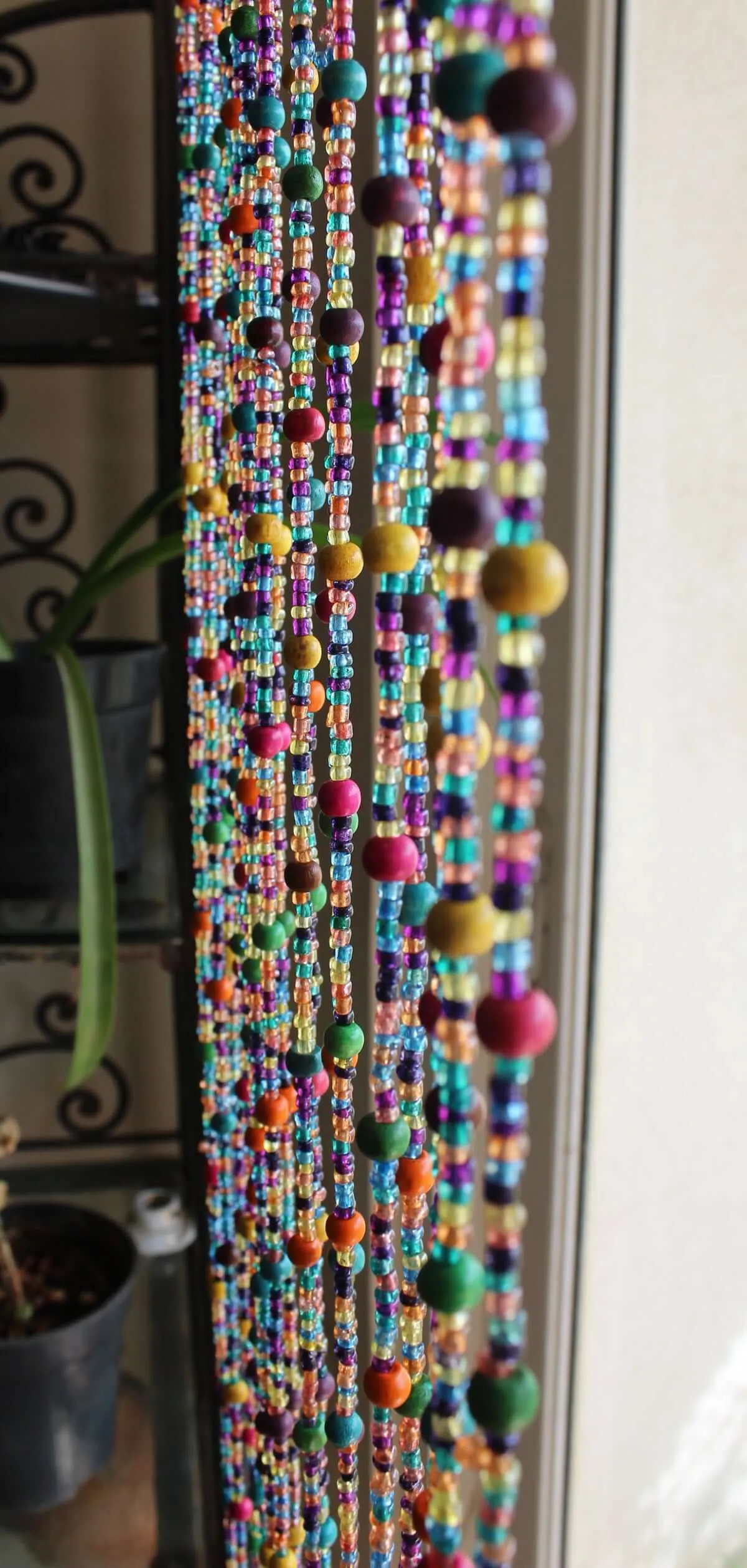 Bohemian Beaded Garland with Bells