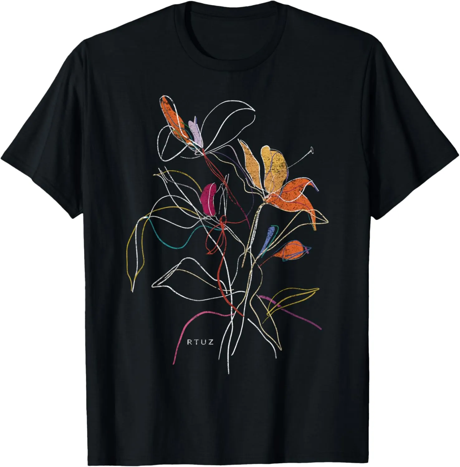 Boho Style Floral Pastel Design Flowers Hipster Streetwear T-Shirt