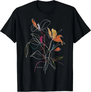 Boho Style Floral Pastel Design Flowers Hipster Streetwear T-Shirt