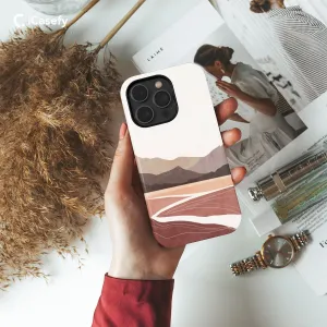 Boho Style Minimalism Landscape Phone Case iPhone Samsung Pixel & More #108