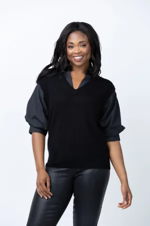 Brochu Walker Kate Shirt Looker in Black Onyx