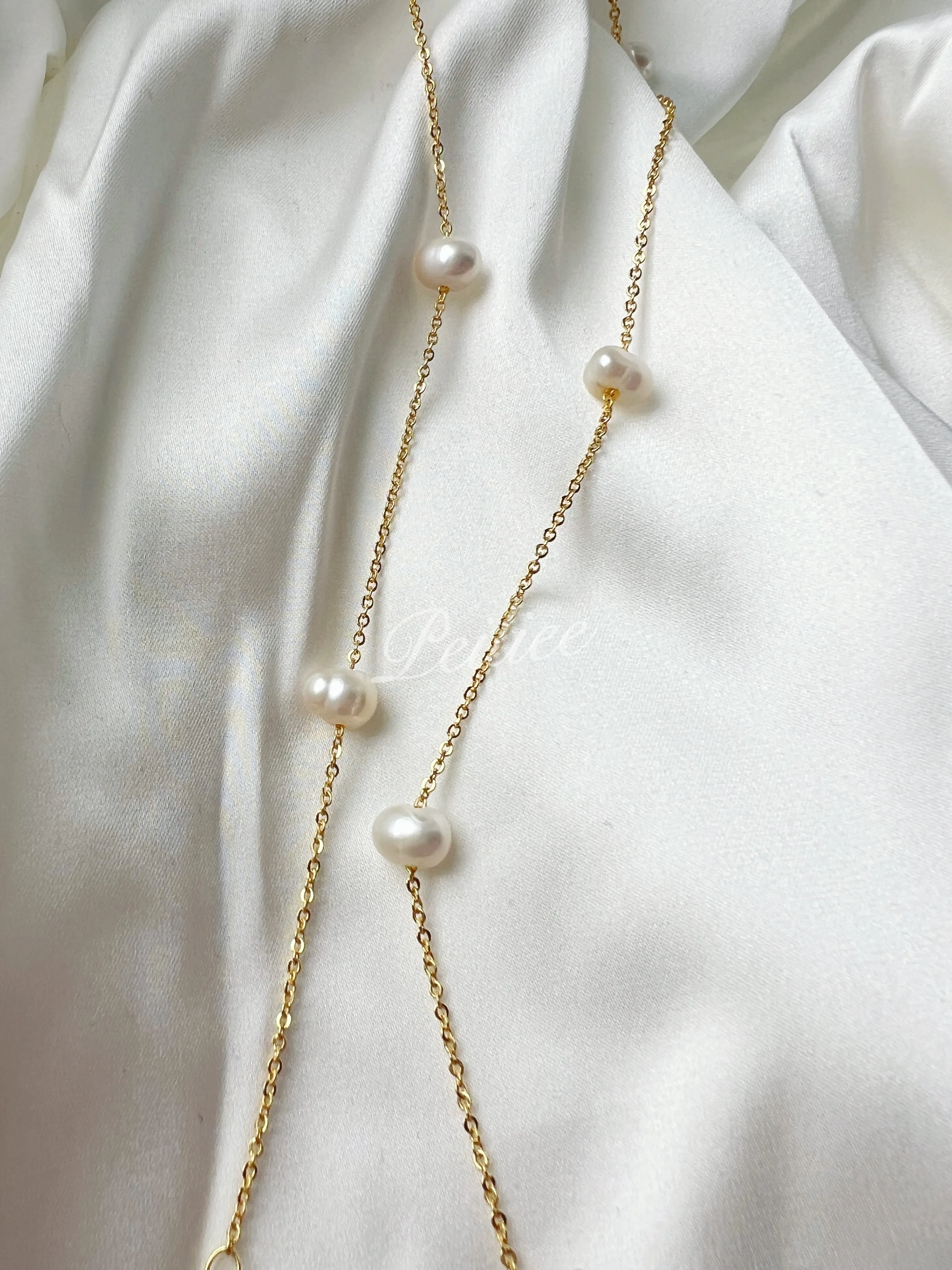 Butterfly dreams lucky charm freshwater pearl necklace