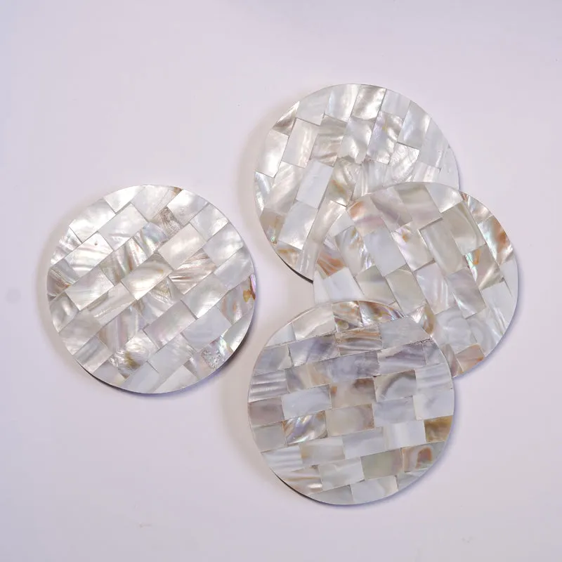 Casper Mother Of Pearl Coaster - Set Of Four