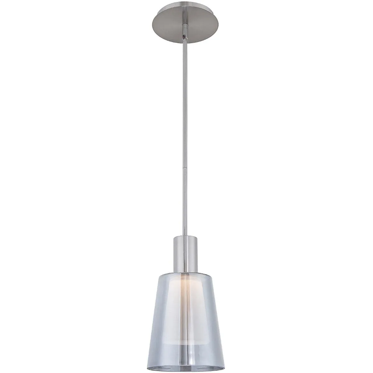 Chic 6 in. LED Pendant Light Nickel Finish