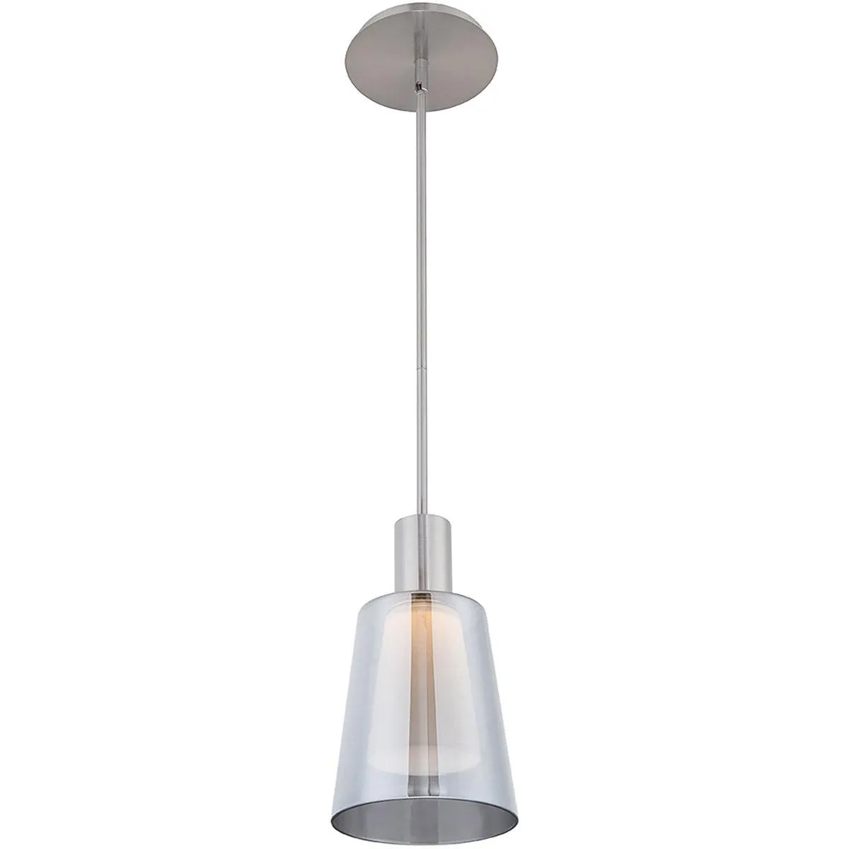 Chic 6 in. LED Pendant Light Nickel Finish