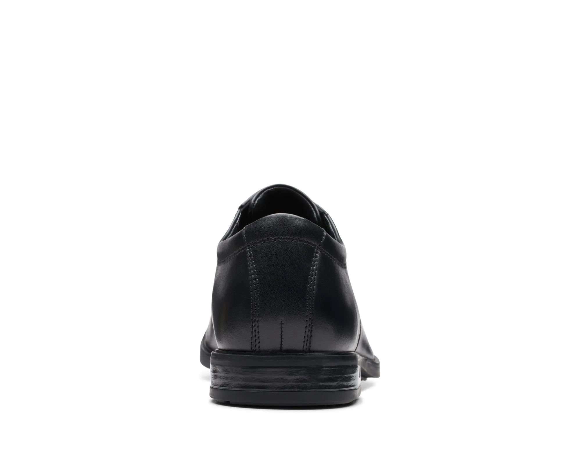 Clarks Howard Over Black Leather - Standard Width