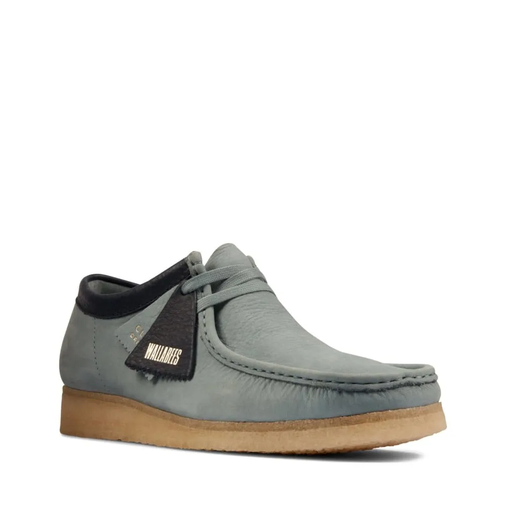 Clarks Originals Wallabee Low Men's Sage Gray Nubuck Leather 26162538