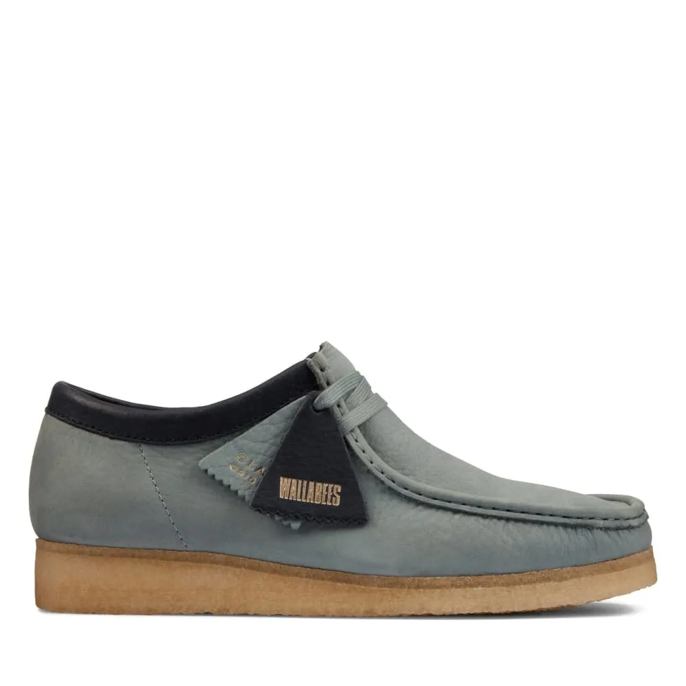 Clarks Originals Wallabee Low Men's Sage Gray Nubuck Leather 26162538