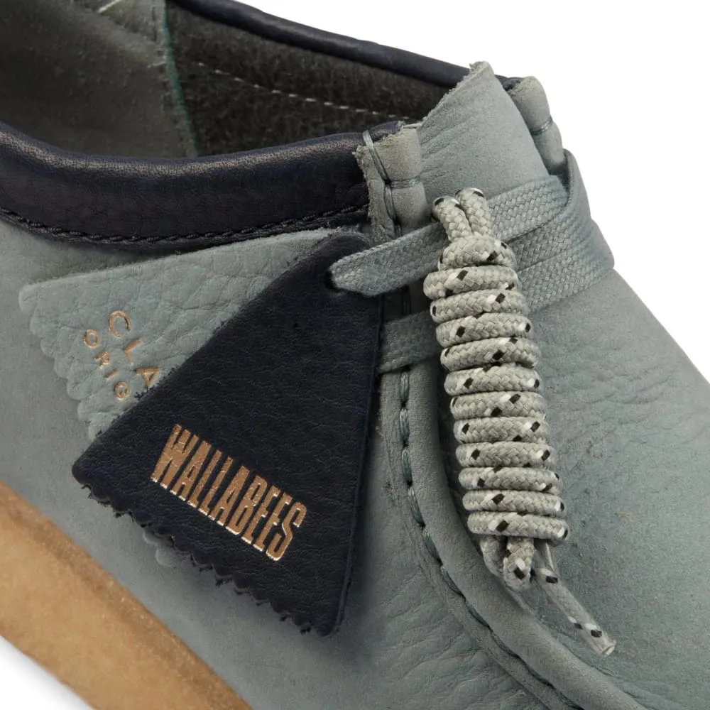 Clarks Originals Wallabee Low Men's Sage Gray Nubuck Leather 26162538
