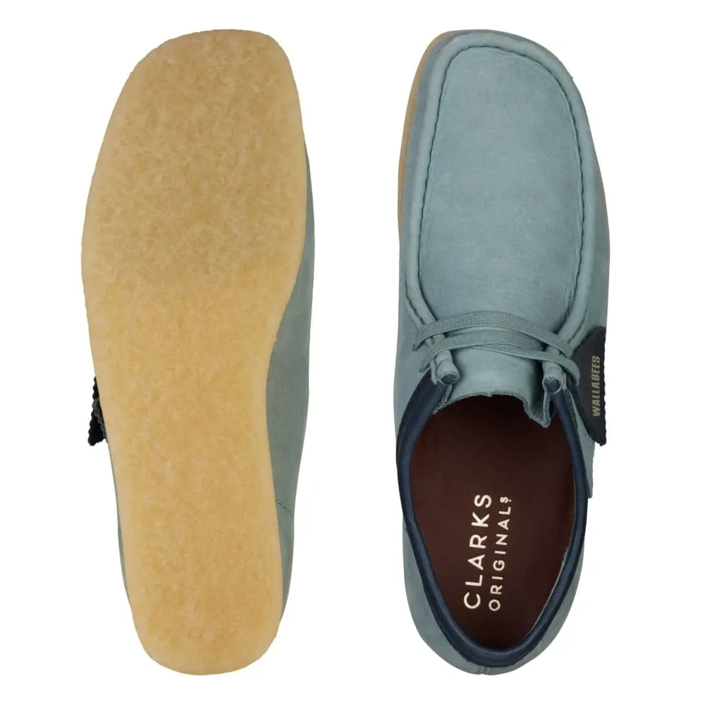 Clarks Originals Wallabee Low Men's Sage Gray Nubuck Leather 26162538
