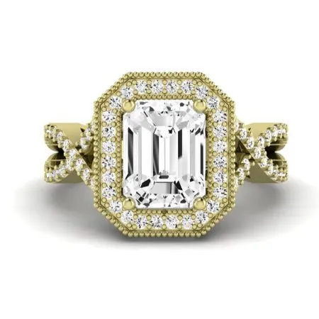 Clover - Emerald Lab Diamond Bridal Set (IGI Certified)