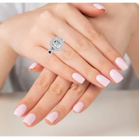 Clover - Emerald Lab Diamond Bridal Set (IGI Certified)