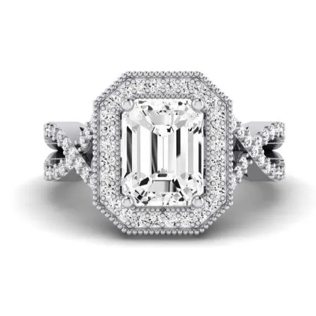 Clover - Emerald Lab Diamond Bridal Set (IGI Certified)