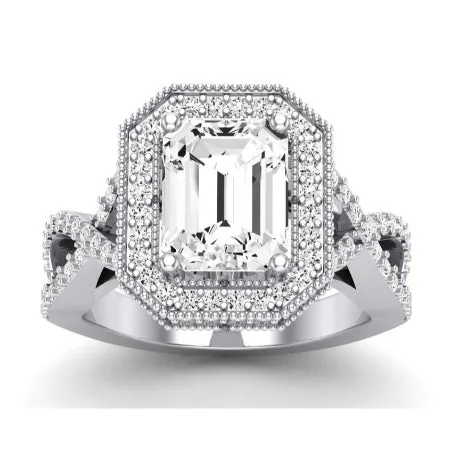 Clover - Emerald Lab Diamond Bridal Set (IGI Certified)