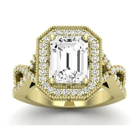 Clover - Emerald Lab Diamond Bridal Set (IGI Certified)
