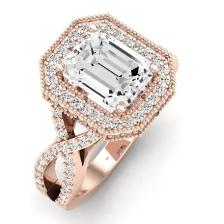 Clover - Emerald Lab Diamond Bridal Set (IGI Certified)