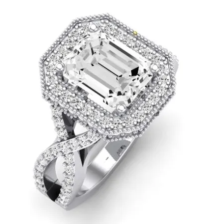 Clover - Emerald Lab Diamond Bridal Set (IGI Certified)