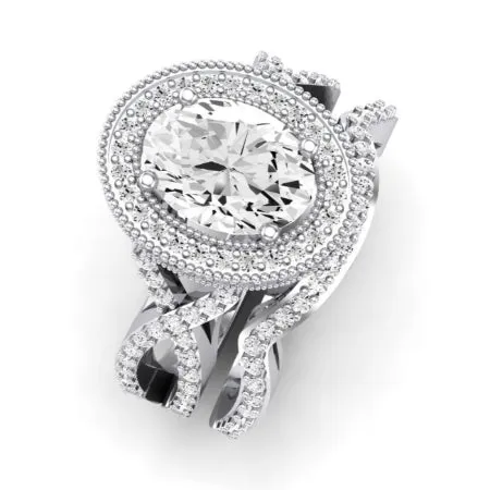 Clover - Oval Moissanite Bridal Set