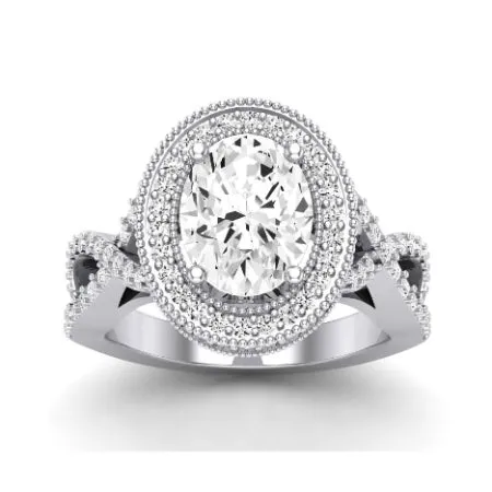 Clover - Oval Moissanite Bridal Set