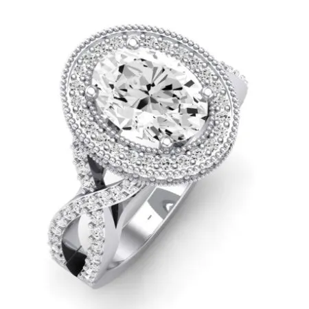 Clover - Oval Moissanite Bridal Set