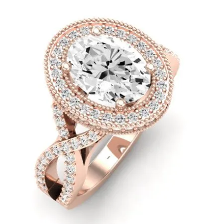 Clover - Oval Moissanite Bridal Set