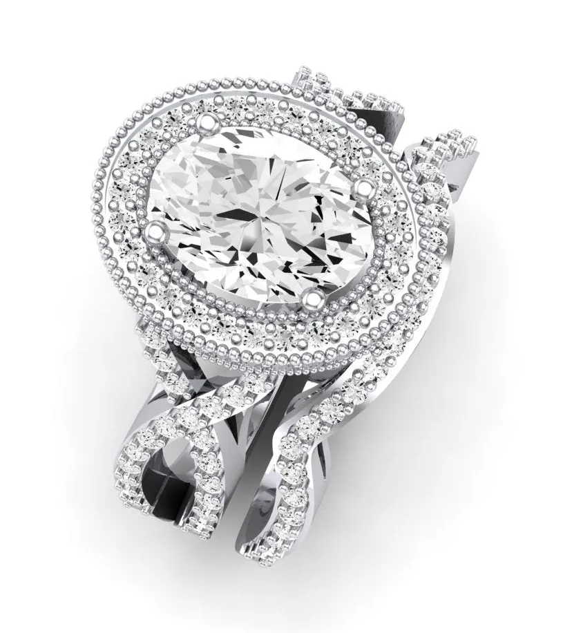 Clover - Oval Moissanite Bridal Set